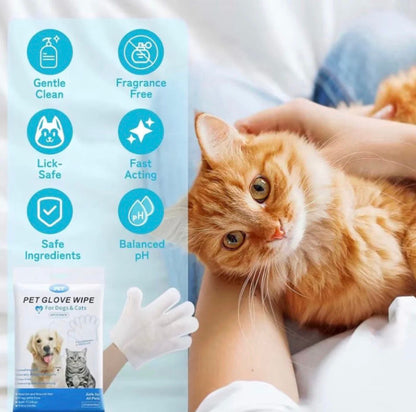 Pet Wiping Gloves (6 Pack)