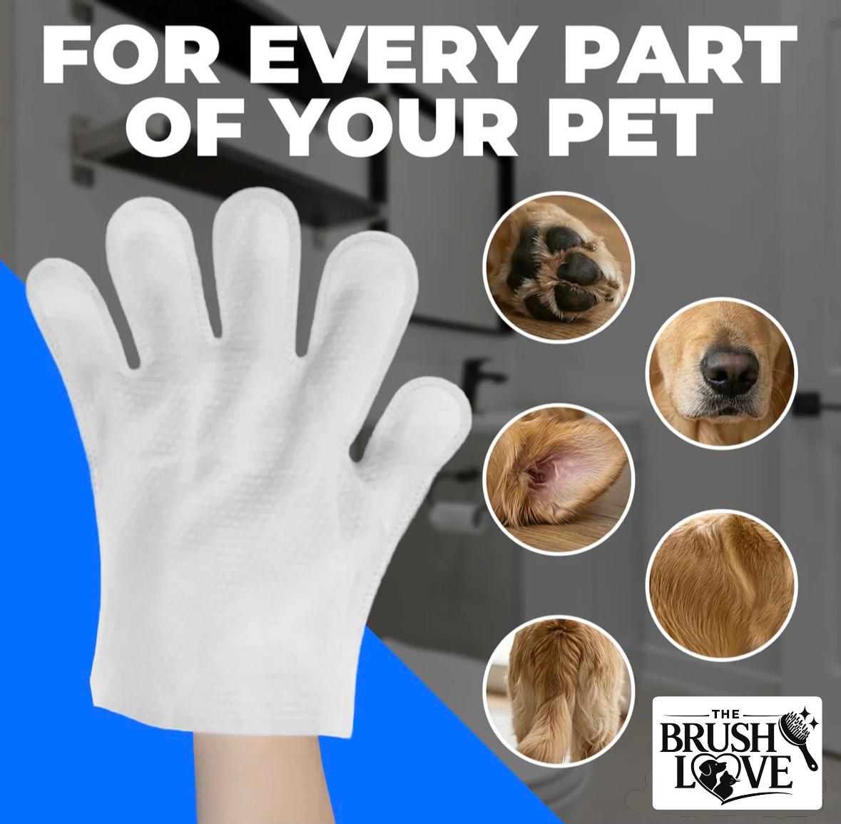 Pet Wiping Gloves (6 Pack)